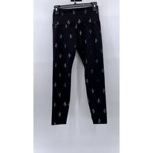 BEYOND YOGA Women's Black Cactus Print High-Rise Pull-On Leggings SZ S